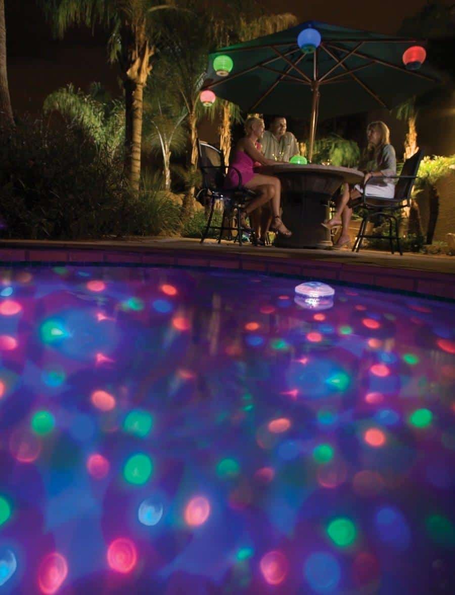 Underwater pool light show