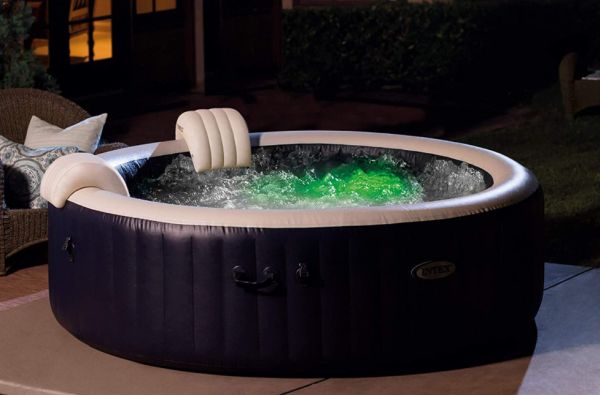 intex purespa 6 person portable inflatable bubble jet hot tub