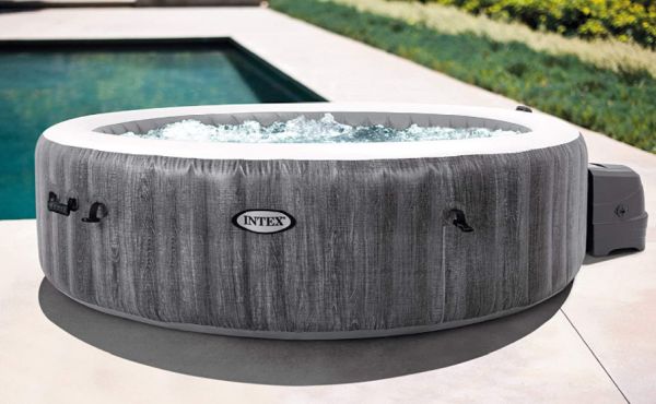 intex purespa greywood deluxe inflatable hot tubs with water jet