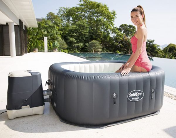 saluspa hawaii hydrojet pro inflatable hot tub with hydro jets