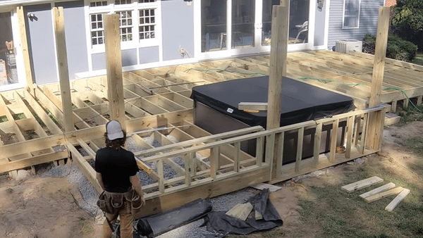install the railing posts